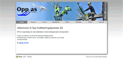 Desktop Screenshot of opp-as.no